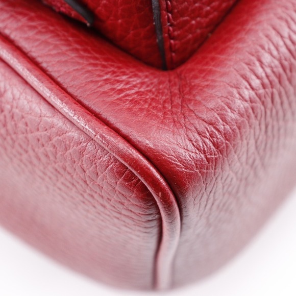 GUCCI Red Leather Backpack - Picture 4 of 11